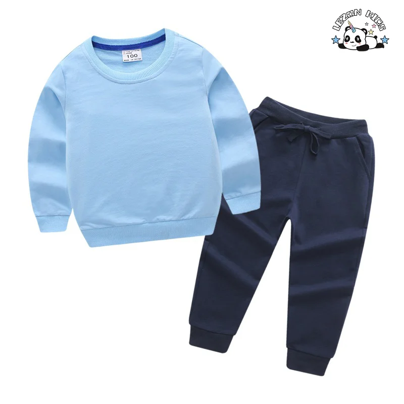 LEZONKIDS - Custom Kids Fall Winter Set Sequin Stars Sweatshirt Jogger Set Casual Girl Clothing Sets